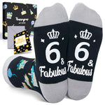 6th Birthday Gifts Ideas for Boys - Socks for Boys Girls Age 6, Six Year Old Gifts for Kids, Presents for 6 Year Olds, Birthday Gift Box with Greeting Card