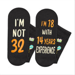 32nd Years Old Birthday Gifts for Men - Socks for 32 Year Olds, Gift Ideas for 32 Year Old Man Woman, 32nd Birthday Socks