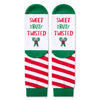 Christmas Gifts Stocking Socks for Kids - Gingerbread Candy Cane Socks for Boys Girls, Xmas Stocking Stuffers for Tweens