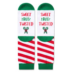 Christmas Gifts Stocking Socks for Kids - Gingerbread Candy Cane Socks for Boys Girls, Xmas Stocking Stuffers for Tweens