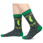 Funny Gifts For Men Dad Friends, Fun Pickle Gifts Pickle Socks Pun Socks