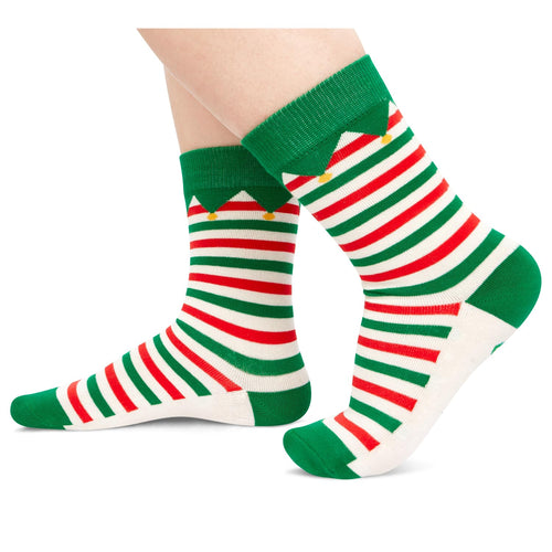 Christmas Gifts Stocking Socks for Boys Girls - Elf Socks Xmas Stocking Stuffers for 2-3 Years