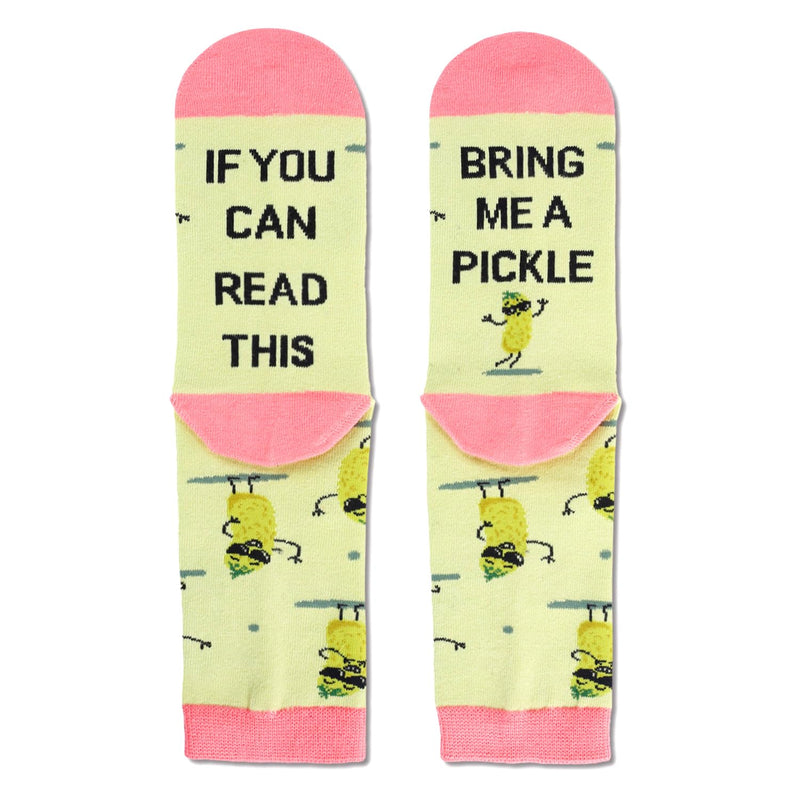 Funny Food Socks for Women - Pickle Ice Cream Hot Dog Gifts, Novelty Pickle Ice Cream Hot Dog Socks