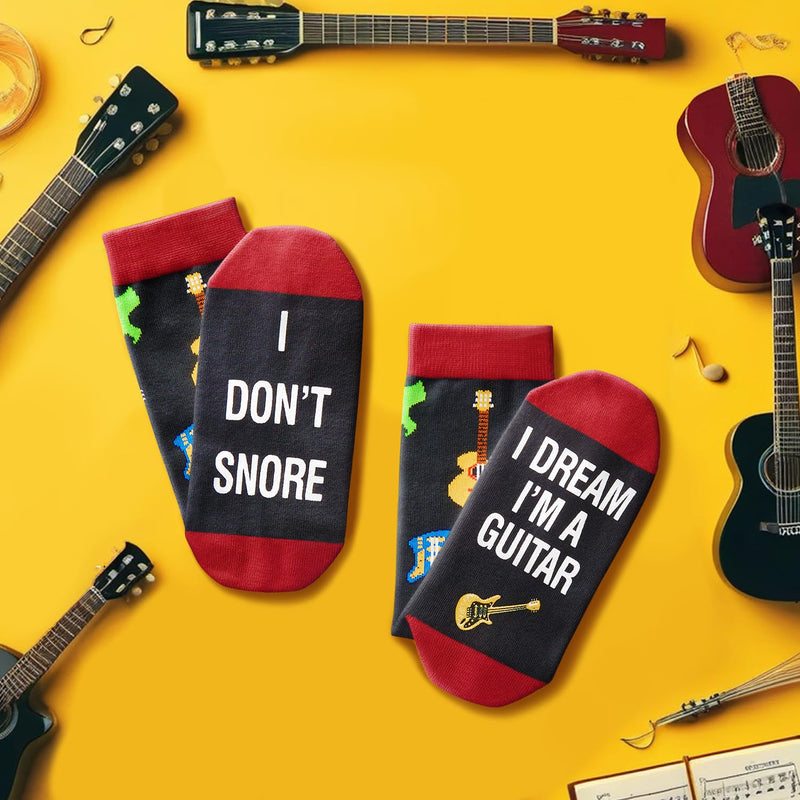 HAPPYPOP Guitar Gifts for Men Women Teens- Funny Socks Guitar Lovers Gifts, Music Gifts for Guitar Players Teachers