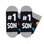 HAPPYPOP Funny Gifts For Son - Mother Son Gifts Father Son Gifts, Dad Son Gifts Mom Son Gifts, Bonus Son Gifts, Funny Men Socks