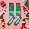 Christmas Gifts Stocking Socks For Girl Boy- Little Elf Socks Xmas Stocking Stuffers 7-9 Years