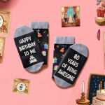 80th Birthday Gift Ideas for Men - Socks for 80th Birthday, Best Gifts for 80 Elderly Dad, 80 Year Old Gifts