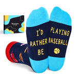 HAPPYPOP Gifts For Kids Boys Girls - Basketball Baseball Hockey Football Softball Gifts, Skater Ballerina Socks 13-18 Years