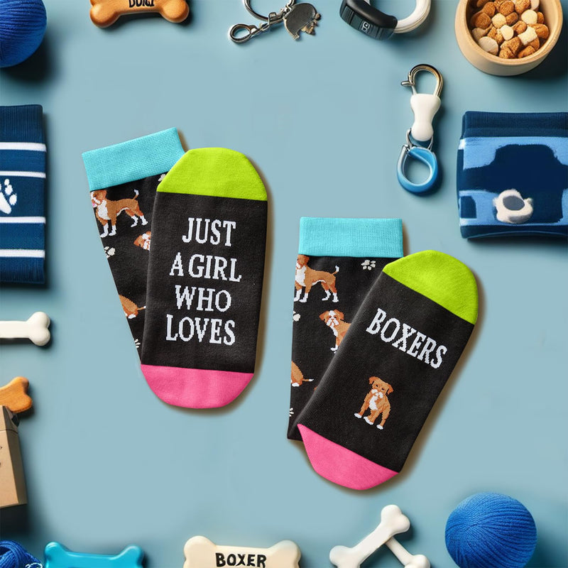 Boxer Dog Gifts for Women - Fun Boxer Dog Socks for Mom Her Boxer Lovers