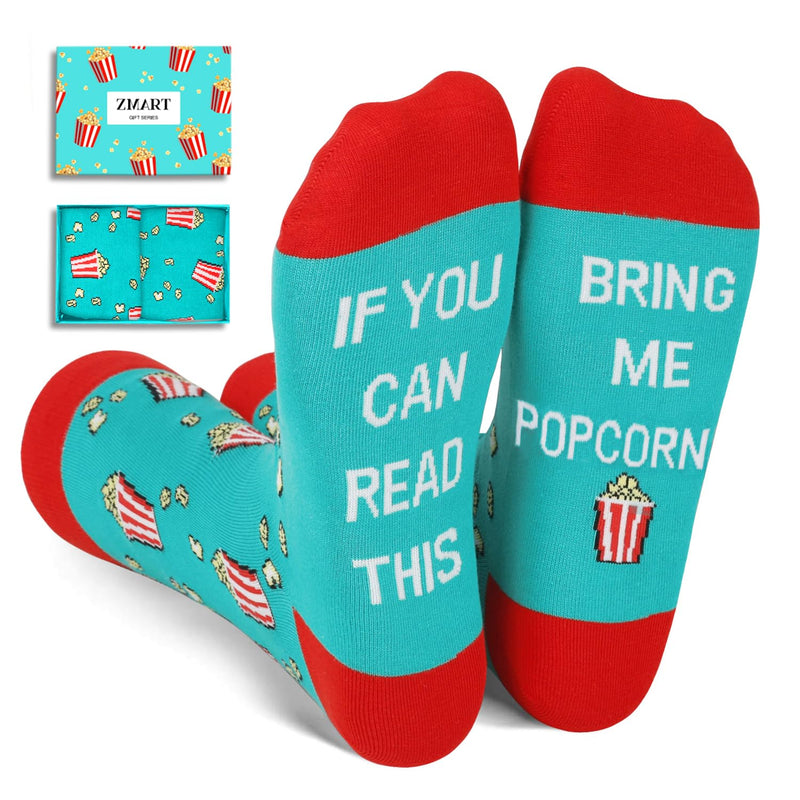 Popcorn Gifts Movie Lover Gifts; Popcorn Socks Corn Socks, Bring Me Popcorn