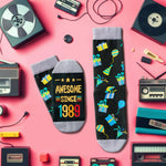 35th Birthday Gifts Ideas for Men - Socks for 35 Year Olds, 1989 Birthday Gifts for 35 Year Old Man Woman, Happy Birthday Gift Box with Greeting Card