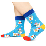 Christmas Gifts Stocking Socks for Kids - Santa Reindeer Gifts for Boy Girl with Greeting Card 4-6 Years