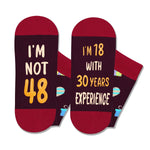 48th Years Old Birthday Gifts for Men - Socks for 48 Year Olds, Gift Ideas for 48 Year Old Man Woman, 48th Birthday Socks