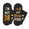 38th Years Old Birthday Gifts for Men - Socks for 38 Year Olds, Gift Ideas for 38 Year Old Man Woman, 38th Birthday Socks