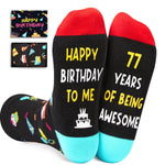 77th Birthday Gifts Ideas for Men - Socks for Older Men over 77, Best Gifts for 77 Year Old, Old Man Gifts for Men