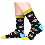 Ramen Gifts Ramen Socks Men Women; Ramen Noodle Socks Funny Food Gifts 2 Pack