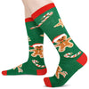 Christmas Socks for Boy Girls - Christmas Gifts Gingerbread Socks Cookie Gifts Stocking 2-3 Years