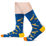 Saxophone Socks for Men Women - Crazy Saxophone Gifts Players Gifts, Percussion Musician Socks