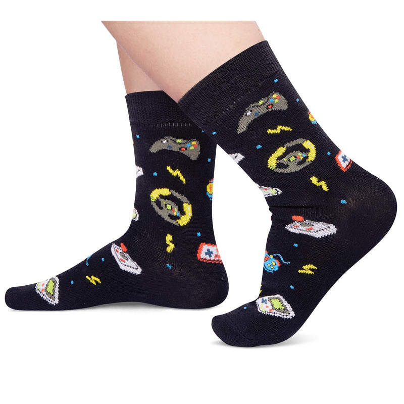 Gamer Gifts Teen Boys Men - Video Game Gifts, Gamers Gift Ideas, Gaming Socks for Adult, Kids 4-6 Years