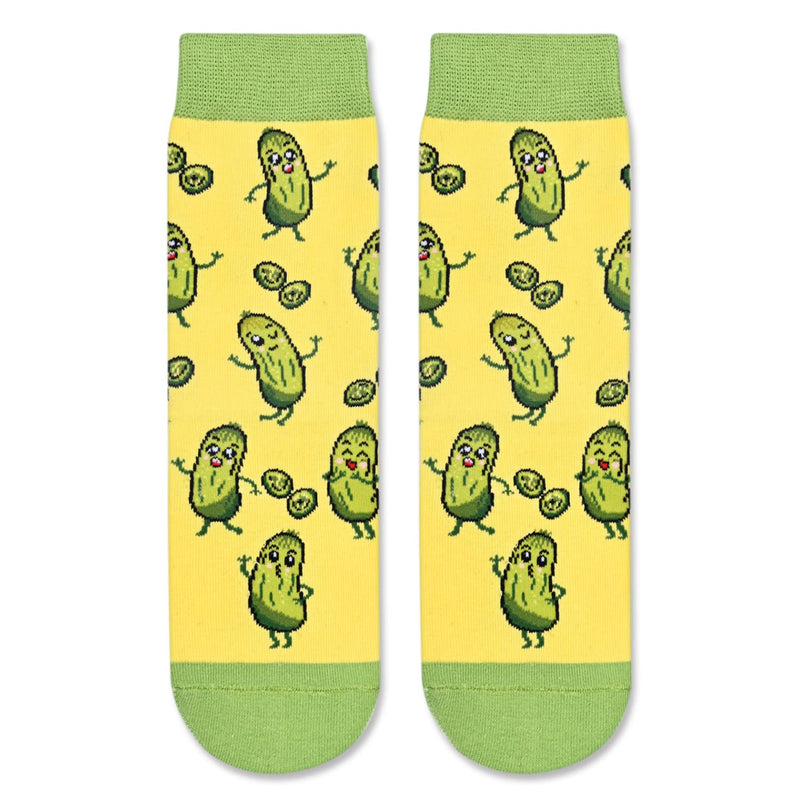 Fun Pickle Socks Boys Girls - Kids Socks 4-6 Years, Pickle Gifts