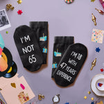 65th Years Old Birthday Gifts for Men - Socks for 65 Year Olds, Gift Ideas for 65 Year Old Man Woman, 65th Birthday Gifts