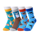 HAPPYPOP Novelty Silly Crazy Little Boys Birthday Socks Kids Animal Socks, Funny Birthday Gifts for Teen Boys, Corgi Gifts 7-9 Years