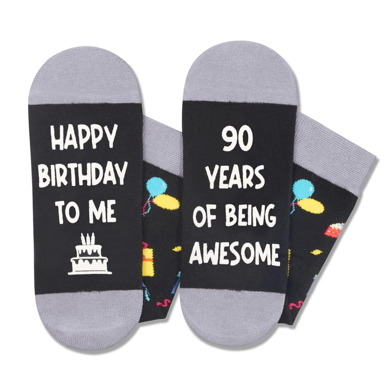 90th Birthday Gift Ideas for Men - Socks for 90th Birthday, Best Gifts for 90 Elderly Dad, 90 Year Old Gifts