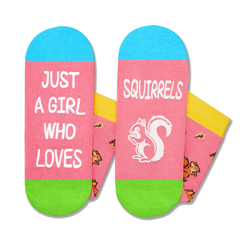 Squirrel Gifts for Squirrel Lovers - Funny Squirrel Socks for Women, Funny Squirrel Gifts for Teen Girls