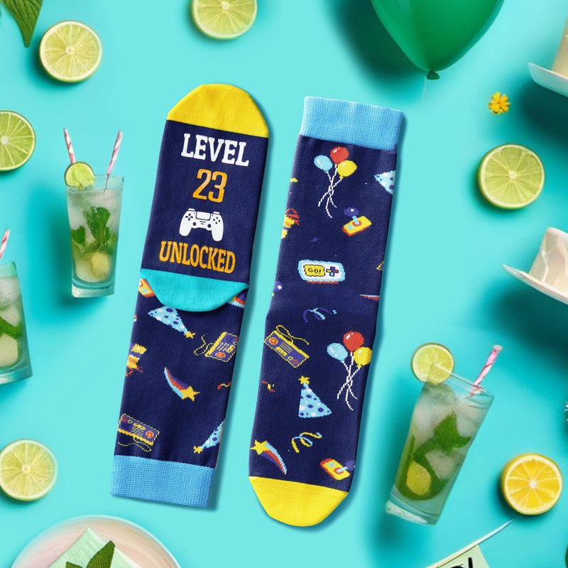 23rd Birthday Gifts Socks Ideas - Socks for 23 Year Olds Women Men, Best Gifts for 23 Year Olds, 23rd Birthday Socks