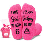 6th Birthday Gifts for Girls - Socks for Kids Age 6, Presents for 6 Year Old Girls, Gift Ideas for Six Year Old Girls