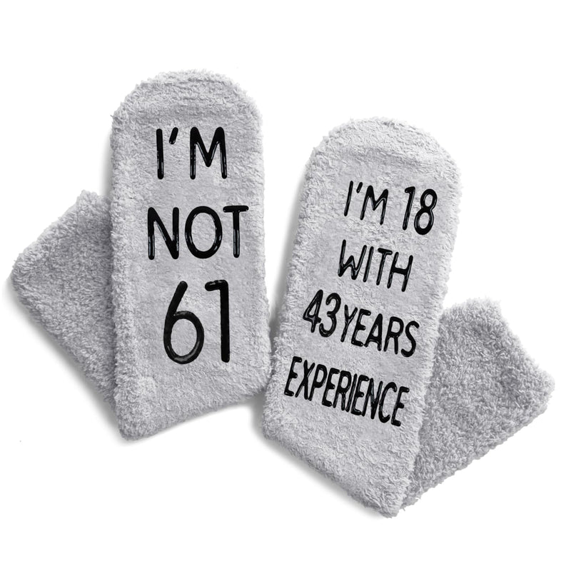 61st Birthday Gifts Ideas for Men - Socks for 61 Year Old Middle Aged Man, 61st Birthday Gifts for Him, 61 Year Old Gifts for Male