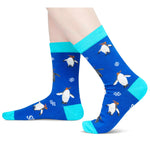 Penguin Gifts for Women Girls - Crazy Ocean Socks, Penguin Socks Animal Socks