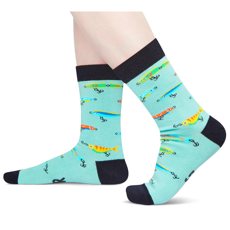 Fishing Gifts For Fisherman Men Women - Funny Fly Fishing Gifts, Fishing Gifts Who Have Everything, Id Rater Be Fishing Socks Fishing Socks Men