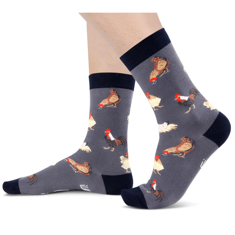 HAPPYPOP Chicken Gifts Ideas Socks - Chicken Socks for Women Men, Silly Funny Chicken Lover Gifts