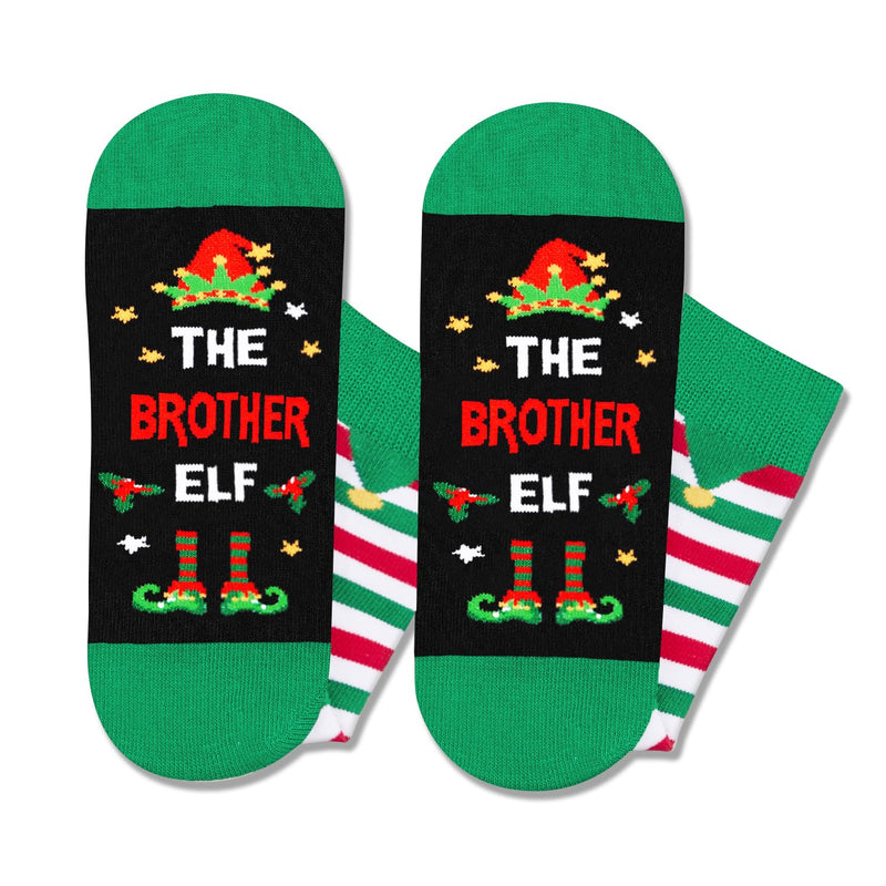 Christmas Gifts Stocking Socks for Men - Secret Santa Socks Xmas Stocking Stuffers for Him Brother - In Green