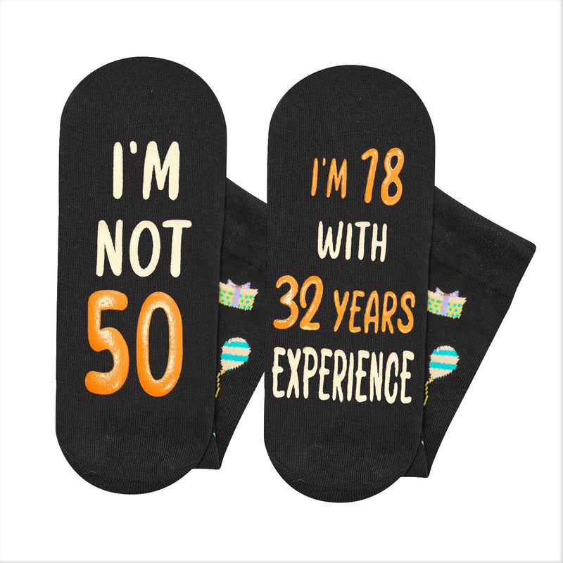 50th Years Old Birthday Gifts for Men - Socks for 50 Year Olds, Gift Ideas for 50 Year Old Man Woman, 50th Birthday Socks