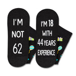 62nd Years Old Birthday Gifts for Men - Socks for 62 Year Olds, Gift Ideas for 62 Year Old Man Woman, 62nd Birthday Gifts