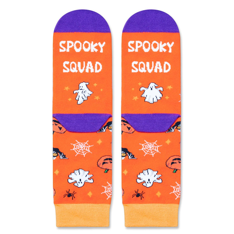 Halloween Gifts Socks Spooky For Boys Girls - Halloween Squad Gifts for Kids 2-12 Years Old Witch Gifts