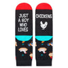 HAPPYPOP Funny Chicken Gifts for Boys - Novelty Chickens Socks for Chicken Lovers, Birthday Gifts for Teens