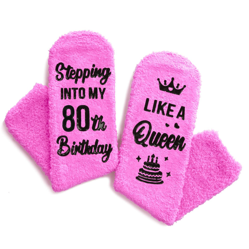 HAPPYPOP 80th Years Old Birthday Gifts for Women - Socks for 80 Year Olds, Gift Ideas for 80 Year Old Female, Best Gifts for 80 Year Old Elderly