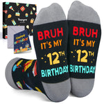 12th Birthday Gifts for Boys - Socks for Kids Age 12, Presents for 12 Year Old Tween Boys, 12 Yr Old Gift Ideas