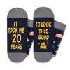 20th Birthday Gifts Socks Ideas - Socks for 20 Year Olds Women Men, Best Gifts for 20 Year Olds, 20th Birthday Socks