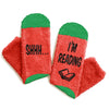 Christmas Reading Gifts for Readers - Funny Book Socks for Men Women, Reading Gifts for Readers Booklovers Stocking Stuffers for Teen Girl Boy