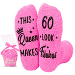 HAPPYPOP 60th Years Old Birthday Gifts for Women - Novelty Socks for 60 Year Olds, Gift Ideas for 60 Year Old Female, Best Gifts for 60 Year Old Middle Aged Woman