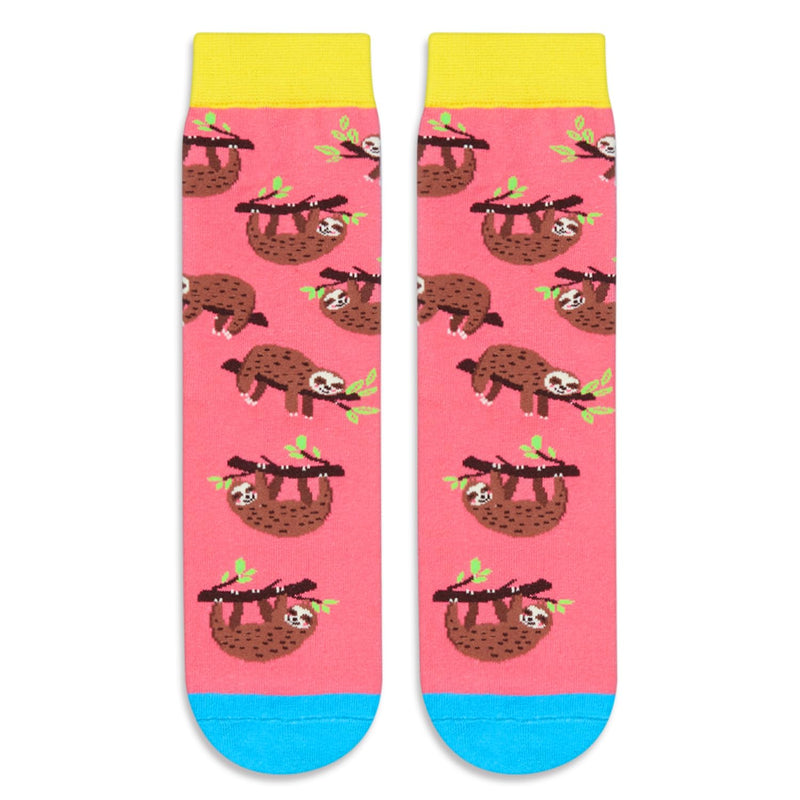 HAPPYPOP Sloth Gifts for Girls - Funny Sloth Socks for Teenager Girls, Novelty Socks for Teens, Sloth Gifts for 10-12 Years