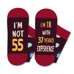 55th Years Old Birthday Gifts for Men - Socks for 55 Year Olds, Gift Ideas for 55 Year Old Man Woman, 55th Birthday Socks