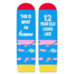 12 Yr Old Gift Ideas, 12th Birthday Presents Socks for 12 Year Old Tween Boys Girls, Gift Ideas for 12 Year Old Preteen Boy Girl