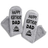 Cool Dad Birthday Gift Dad Father Papa Daddy Gifts from Daughter Son, Funny Dad Daddy Birthday Socks, Grey Fuzzy Cupcake Socks