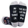 Funny Cat Dad Gifts for Men - Cat Gifts for Cat Lovers, Fun Cat Socks for Men Boys Daddy Him Husband