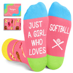 Softball Gifts For Girls Kids - Gifts For Softball Players Lovers Team, Softball Socks For Preteen Tween Girls Kids Stocking Stuffers